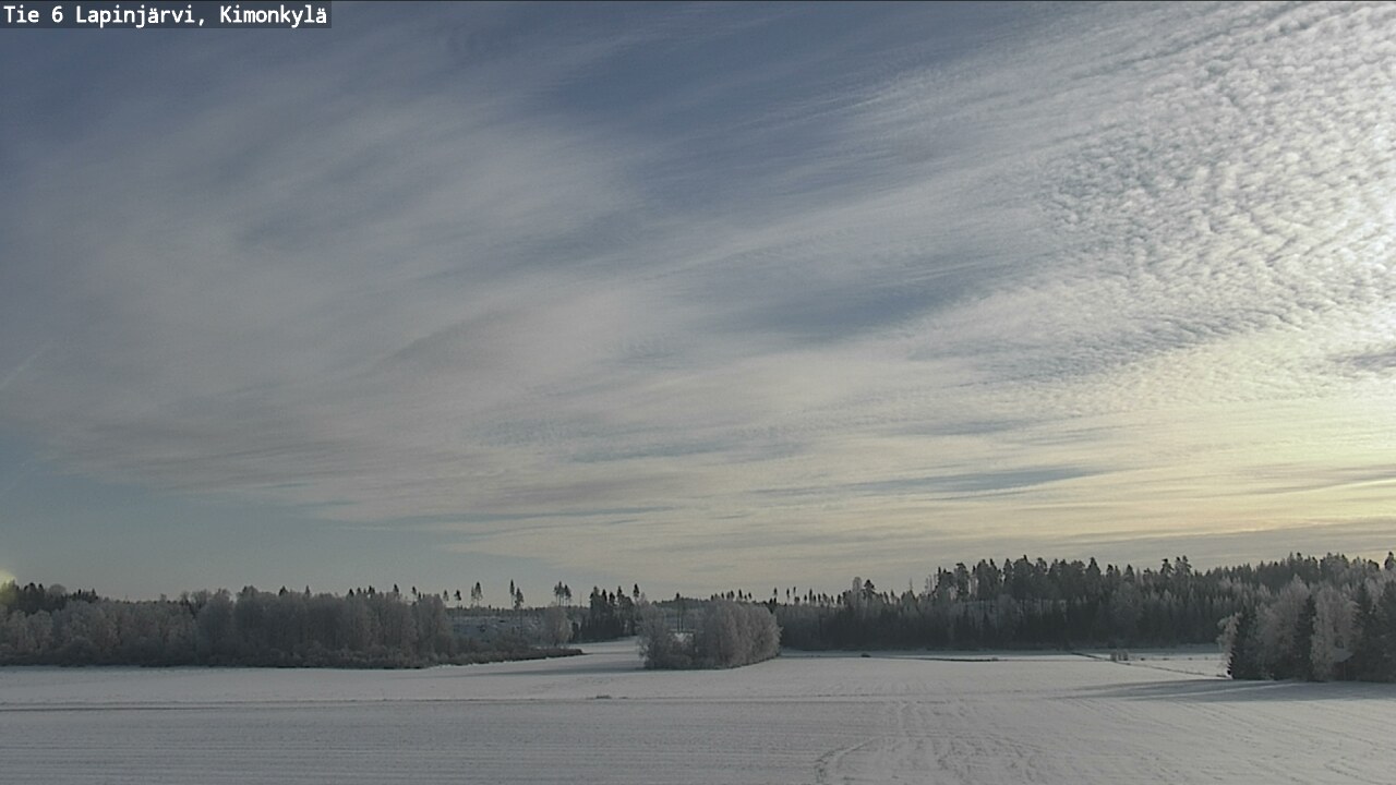 Weather Camera Image Väg 6 Lapinjärvi, Kimoböle, Lapinjärvi, Uusimaa