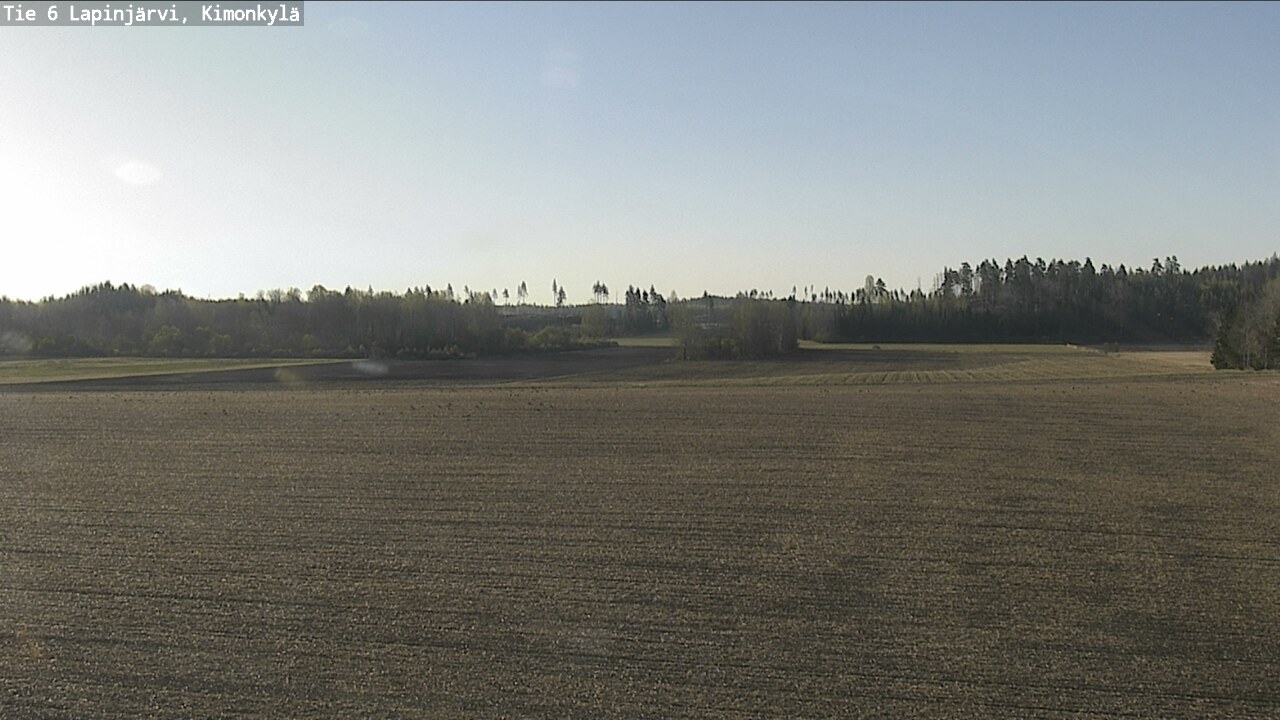 Weather Camera Image Road 6 Lapinjärvi, Kimonkylä, Lapinjärvi, Uusimaa