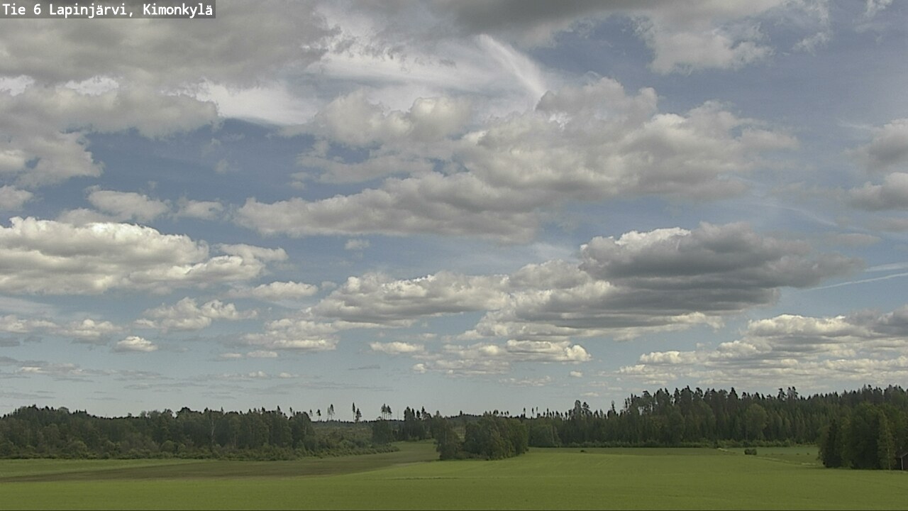 Weather Camera Image Väg 6 Lapinjärvi, Kimoböle, Lapinjärvi, Uusimaa