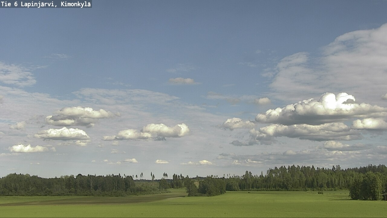 Weather Camera Image Väg 6 Lapinjärvi, Kimoböle, Lapinjärvi, Uusimaa