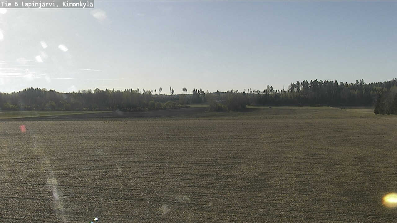 Weather Camera Image Road 6 Lapinjärvi, Kimonkylä, Lapinjärvi, Uusimaa