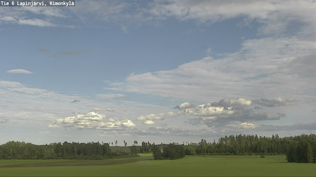 Weather Camera Image Väg 6 Lapinjärvi, Kimoböle, Lapinjärvi, Uusimaa