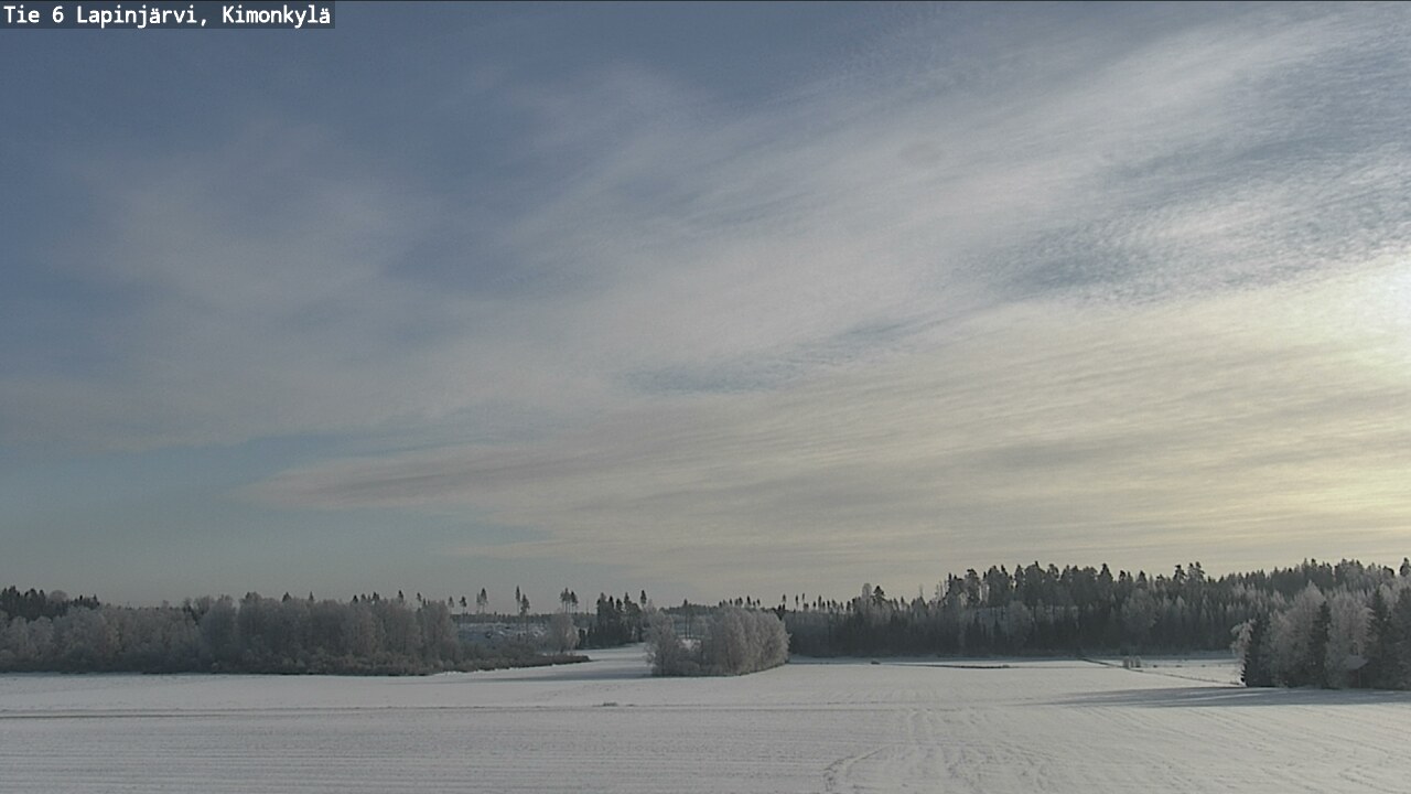 Weather Camera Image Väg 6 Lapinjärvi, Kimoböle, Lapinjärvi, Uusimaa