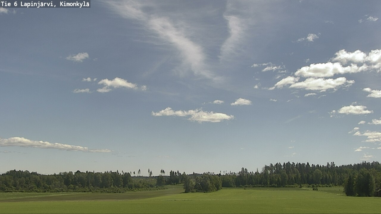 Weather Camera Image Väg 6 Lapinjärvi, Kimoböle, Lapinjärvi, Uusimaa