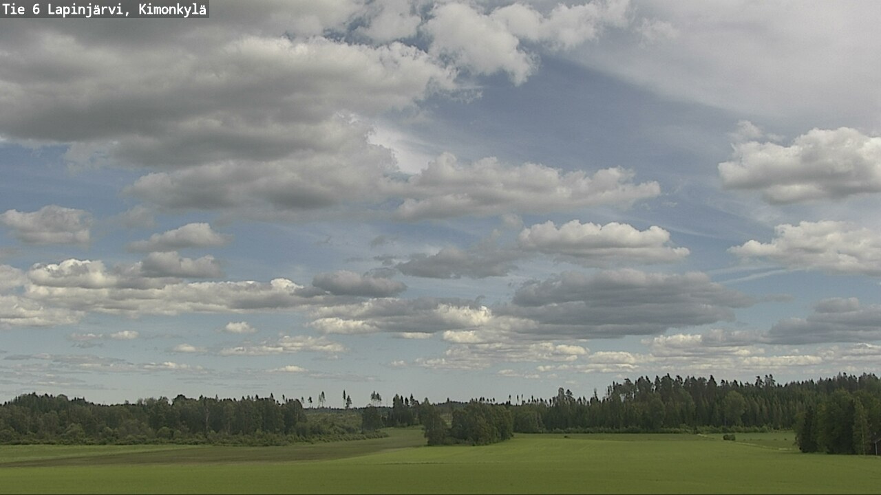 Weather Camera Image Väg 6 Lapinjärvi, Kimoböle, Lapinjärvi, Uusimaa