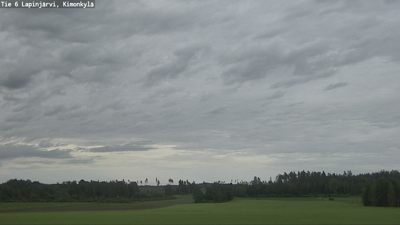 Weather Camera Image Väg 6 Lapinjärvi, Kimoböle, Lapinjärvi, Uusimaa