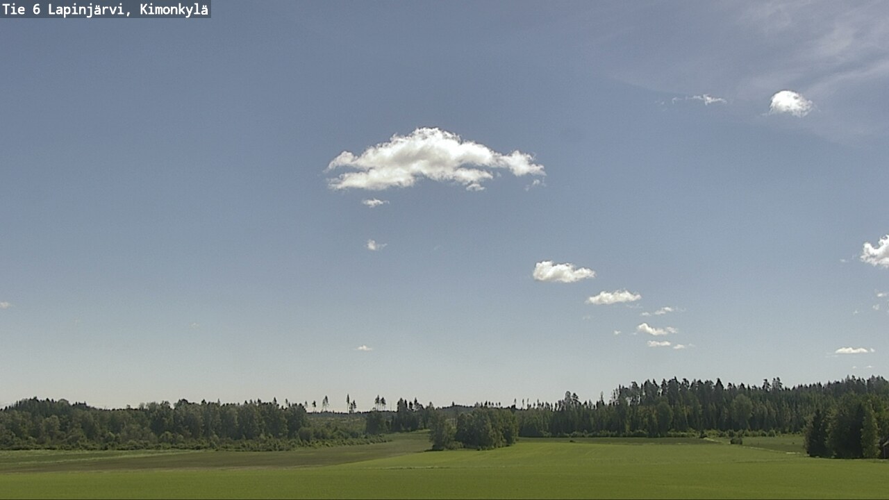 Weather Camera Image Väg 6 Lapinjärvi, Kimoböle, Lapinjärvi, Uusimaa