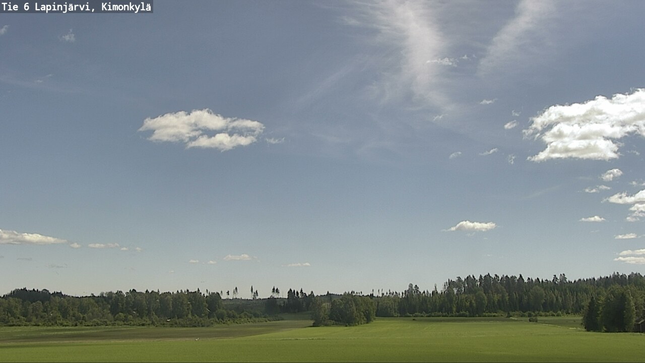 Weather Camera Image Väg 6 Lapinjärvi, Kimoböle, Lapinjärvi, Uusimaa