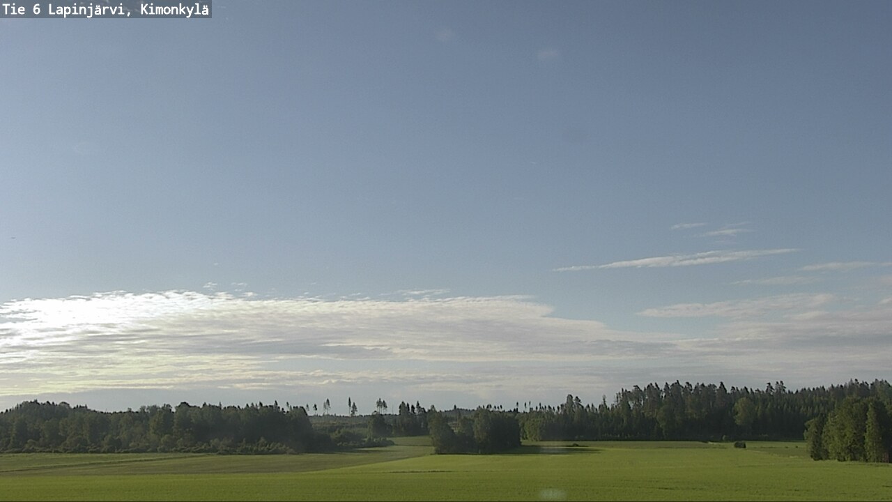 Weather Camera Image Väg 6 Lapinjärvi, Kimoböle, Lapinjärvi, Uusimaa