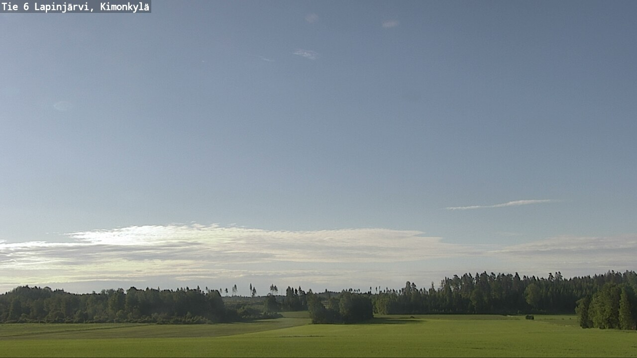 Weather Camera Image Väg 6 Lapinjärvi, Kimoböle, Lapinjärvi, Uusimaa
