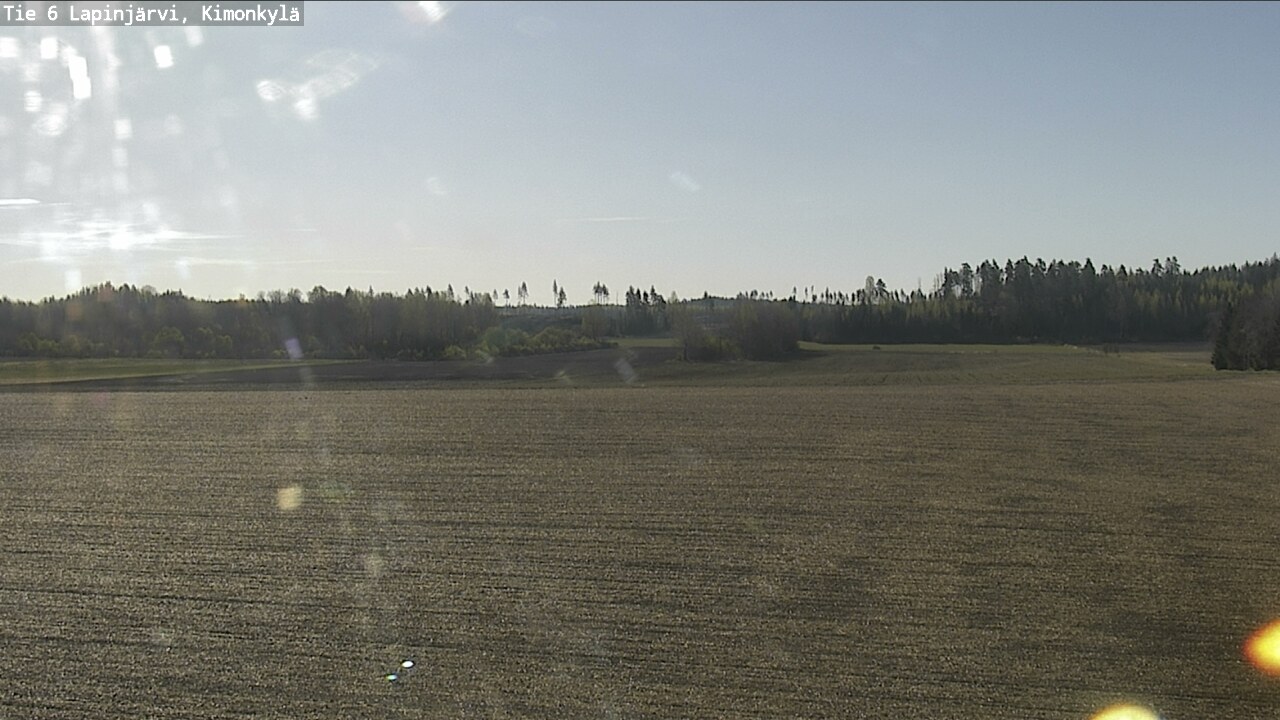 Weather Camera Image Road 6 Lapinjärvi, Kimonkylä, Lapinjärvi, Uusimaa
