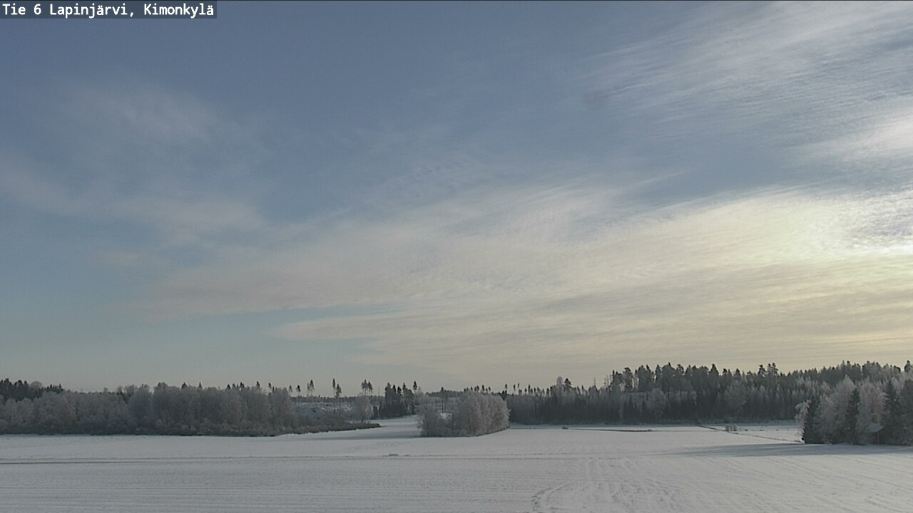 Weather Camera Image Väg 6 Lapinjärvi, Kimoböle, Lapinjärvi, Uusimaa