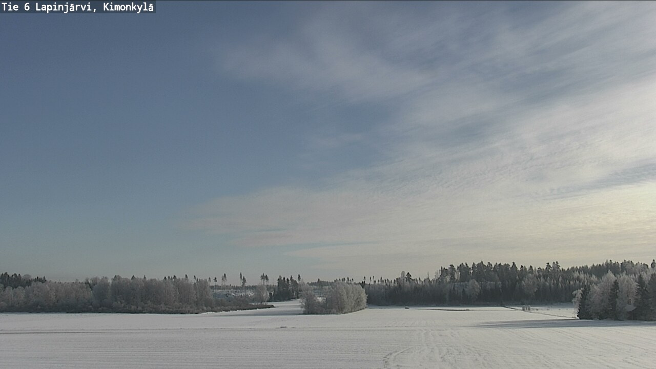 Weather Camera Image Väg 6 Lapinjärvi, Kimoböle, Lapinjärvi, Uusimaa