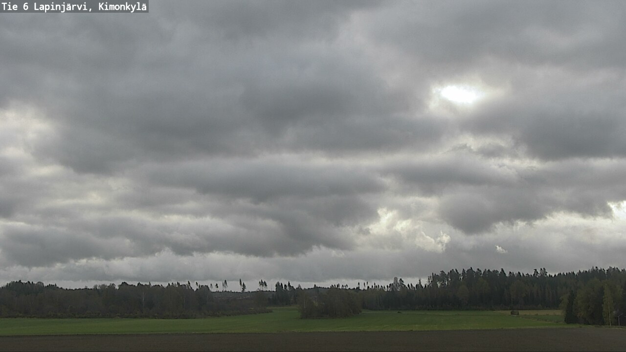 Weather Camera Image Road 6 Lapinjärvi, Kimonkylä, Lapinjärvi, Uusimaa
