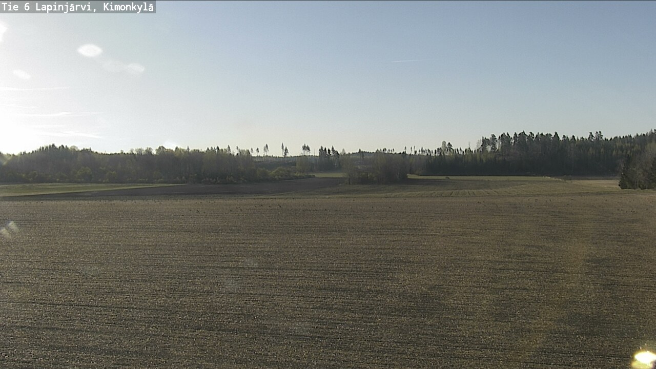 Weather Camera Image Road 6 Lapinjärvi, Kimonkylä, Lapinjärvi, Uusimaa