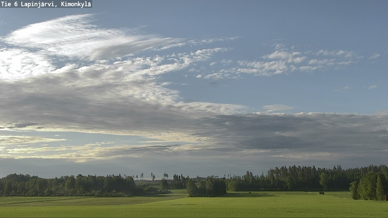 Weather Camera Image Väg 6 Lapinjärvi, Kimoböle, Lapinjärvi, Uusimaa