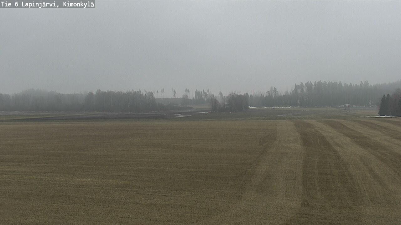 Weather Camera Image Road 6 Lapinjärvi, Kimonkylä, Lapinjärvi, Uusimaa