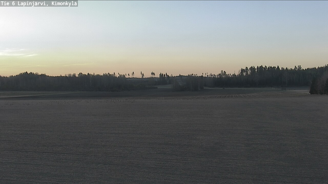 Weather Camera Image Road 6 Lapinjärvi, Kimonkylä, Lapinjärvi, Uusimaa