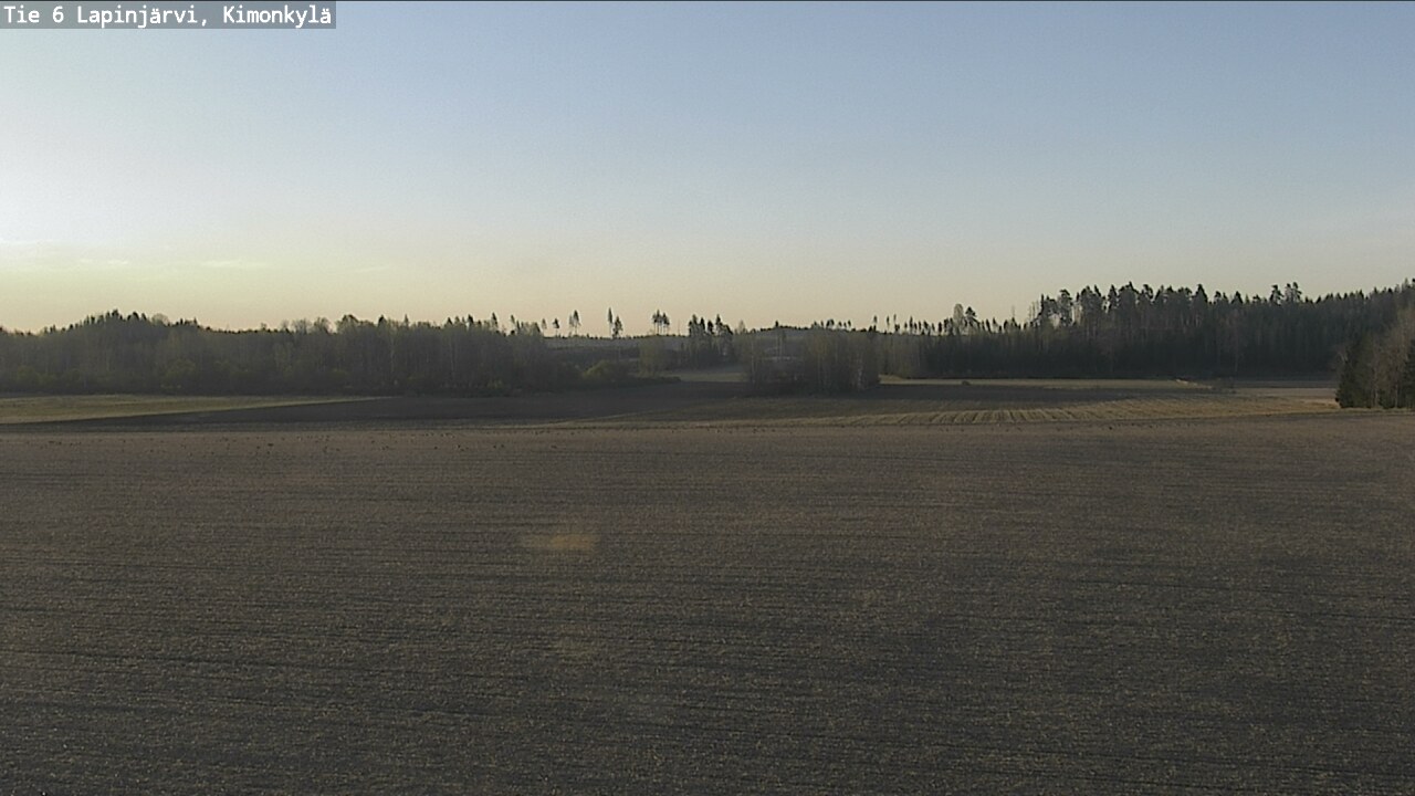 Weather Camera Image Road 6 Lapinjärvi, Kimonkylä, Lapinjärvi, Uusimaa