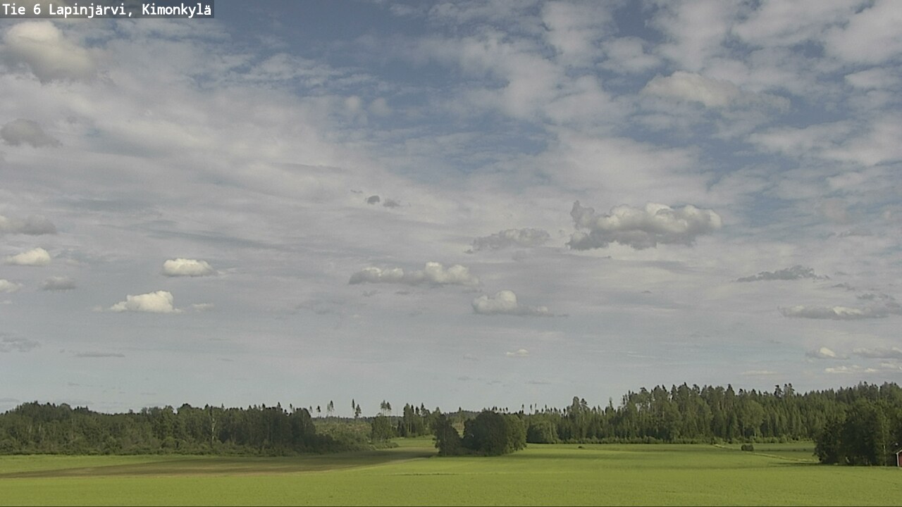 Weather Camera Image Väg 6 Lapinjärvi, Kimoböle, Lapinjärvi, Uusimaa