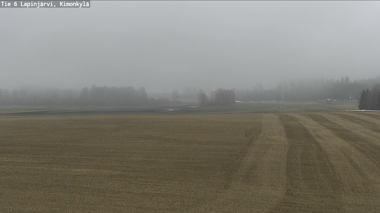 Weather Camera Image Road 6 Lapinjärvi, Kimonkylä, Lapinjärvi, Uusimaa