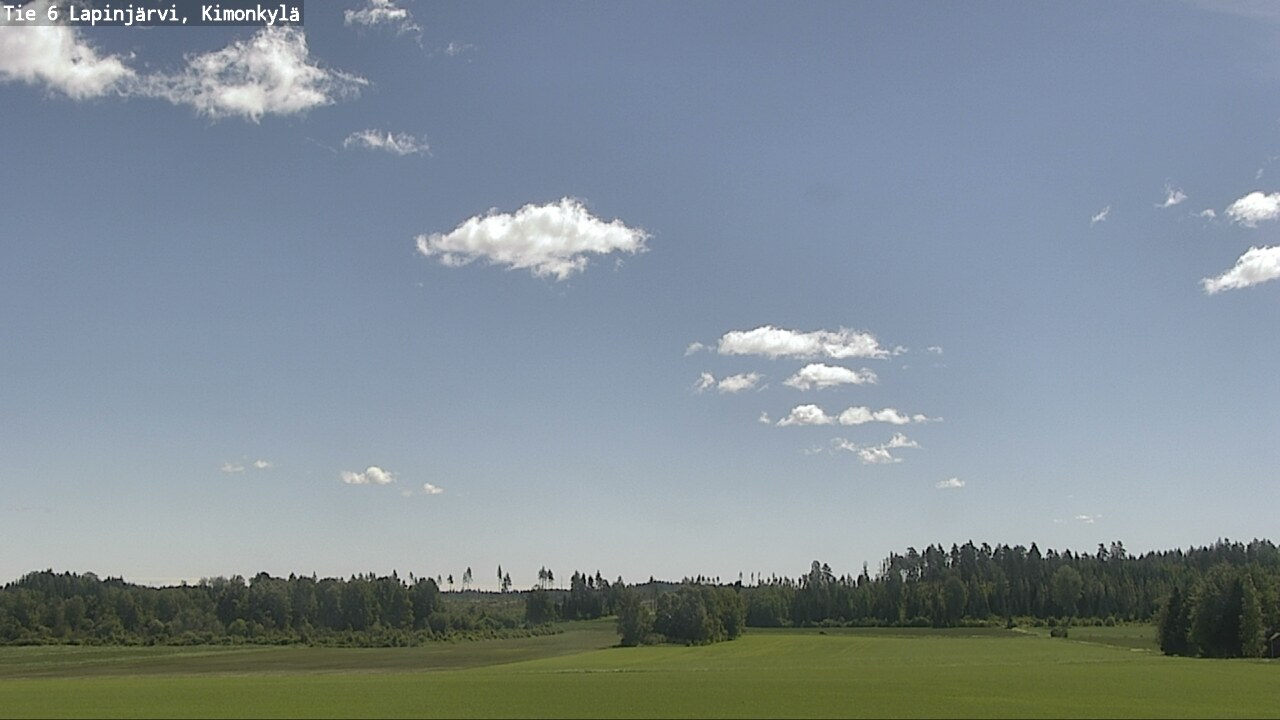 Weather Camera Image Väg 6 Lapinjärvi, Kimoböle, Lapinjärvi, Uusimaa