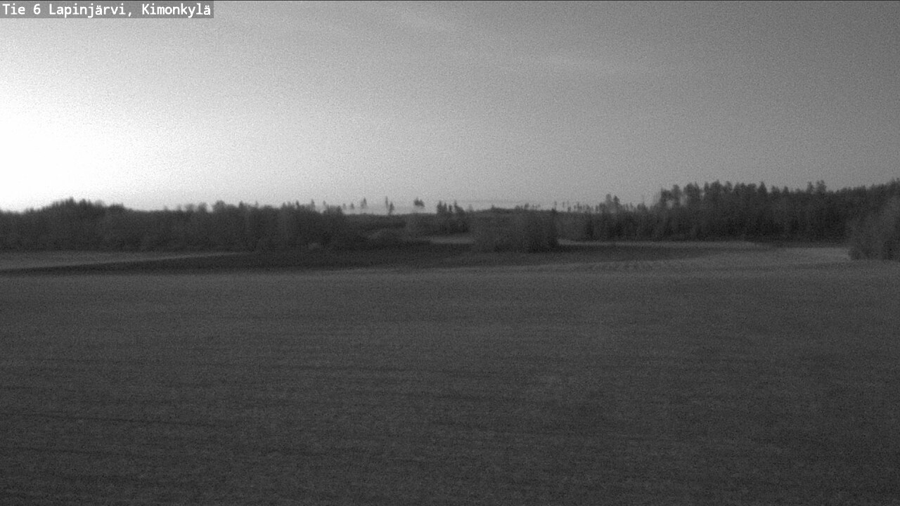 Weather Camera Image Road 6 Lapinjärvi, Kimonkylä, Lapinjärvi, Uusimaa