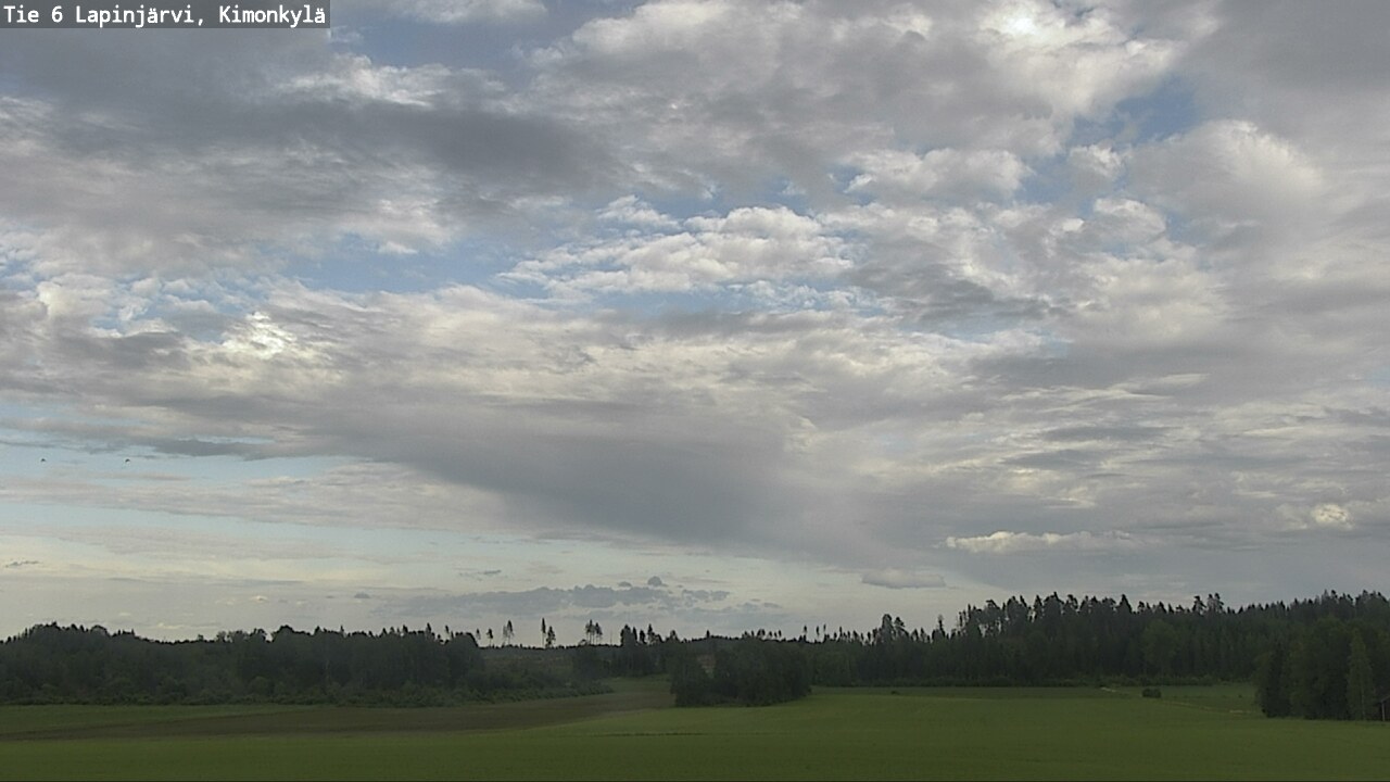 Weather Camera Image Väg 6 Lapinjärvi, Kimoböle, Lapinjärvi, Uusimaa