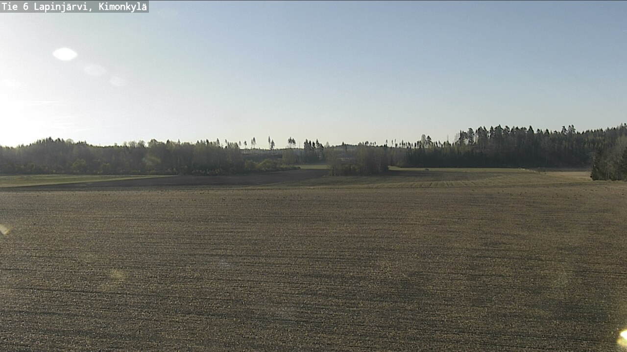 Weather Camera Image Road 6 Lapinjärvi, Kimonkylä, Lapinjärvi, Uusimaa