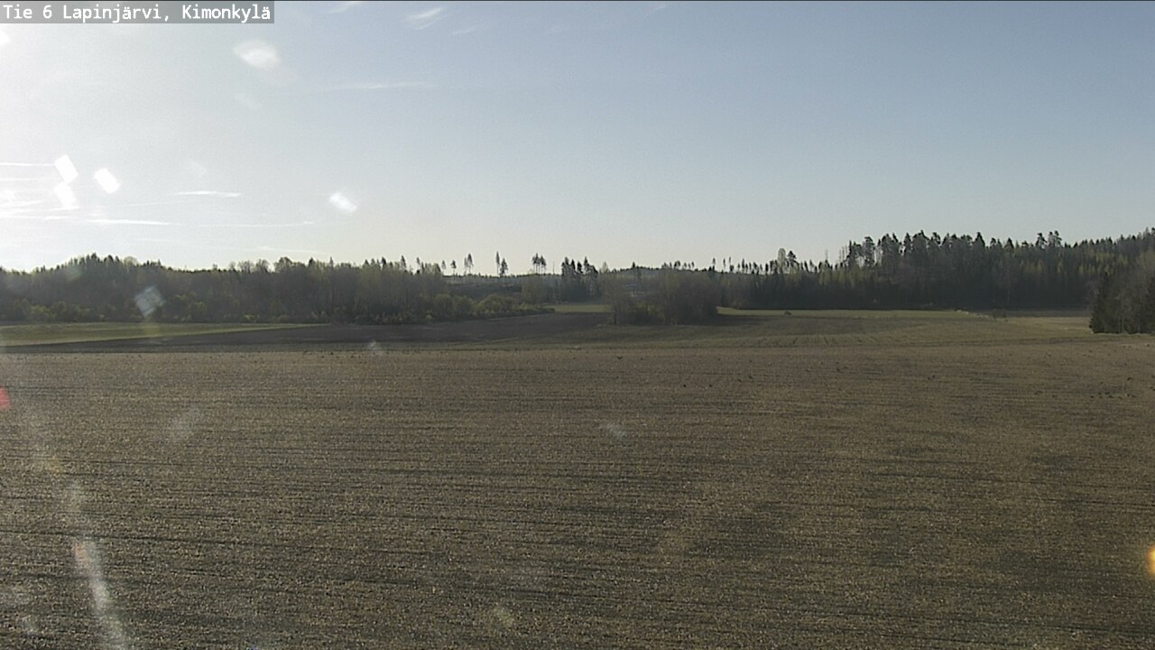 Weather Camera Image Road 6 Lapinjärvi, Kimonkylä, Lapinjärvi, Uusimaa