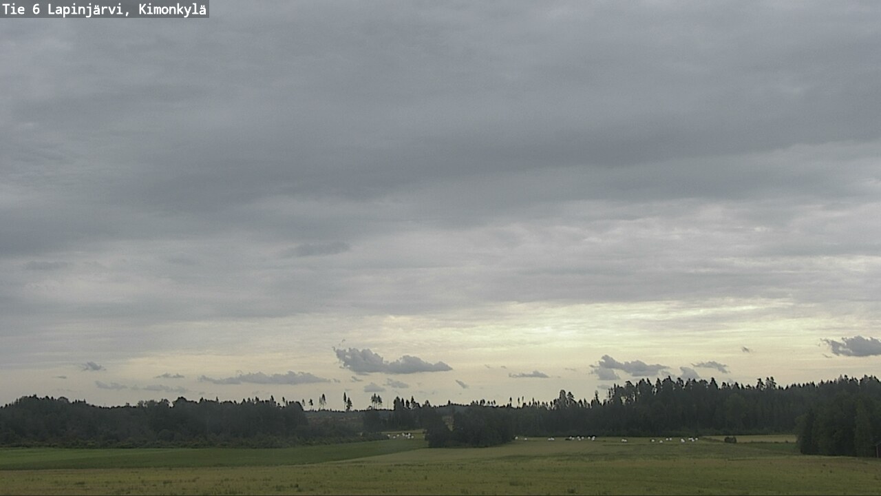 Weather Camera Image Road 6 Lapinjärvi, Kimonkylä, Lapinjärvi, Uusimaa