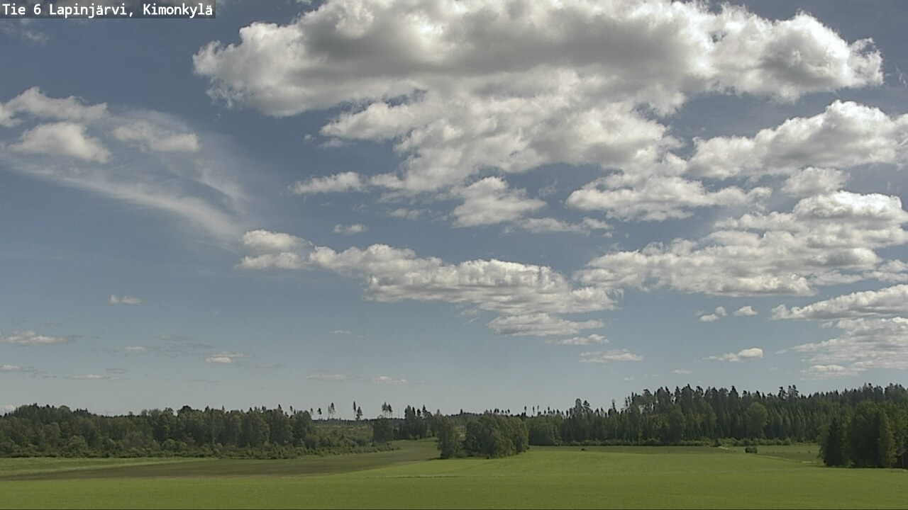 Weather Camera Image Väg 6 Lapinjärvi, Kimoböle, Lapinjärvi, Uusimaa