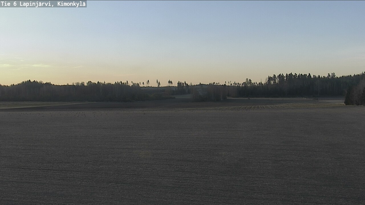 Weather Camera Image Road 6 Lapinjärvi, Kimonkylä, Lapinjärvi, Uusimaa