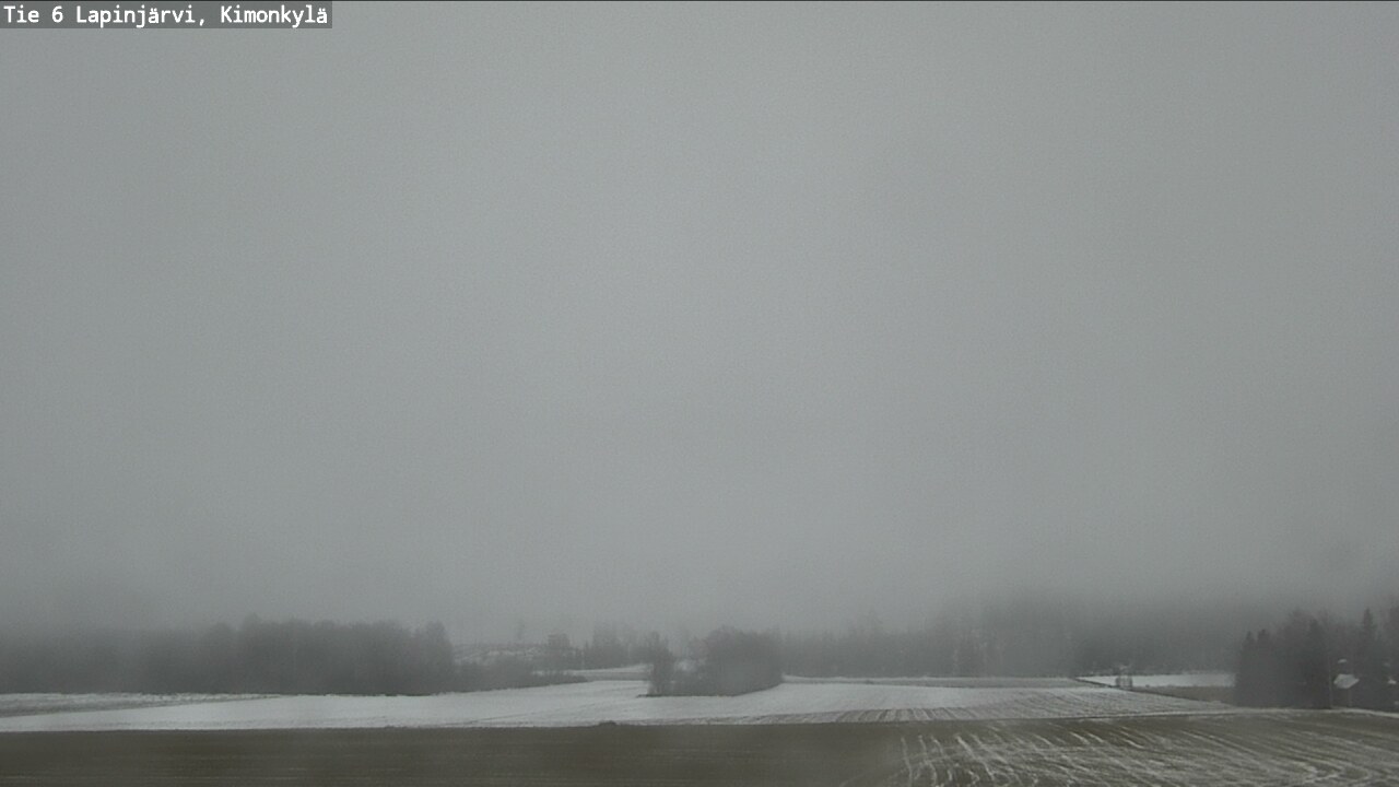 Weather Camera Image Väg 6 Lapinjärvi, Kimoböle, Lapinjärvi, Uusimaa