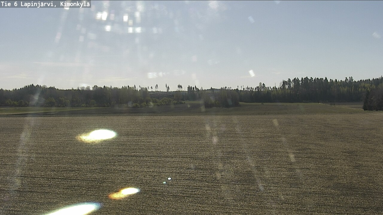Weather Camera Image Road 6 Lapinjärvi, Kimonkylä, Lapinjärvi, Uusimaa