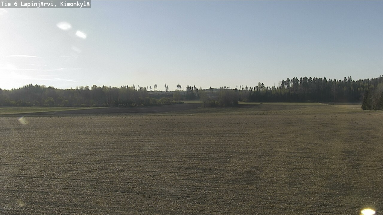 Weather Camera Image Road 6 Lapinjärvi, Kimonkylä, Lapinjärvi, Uusimaa