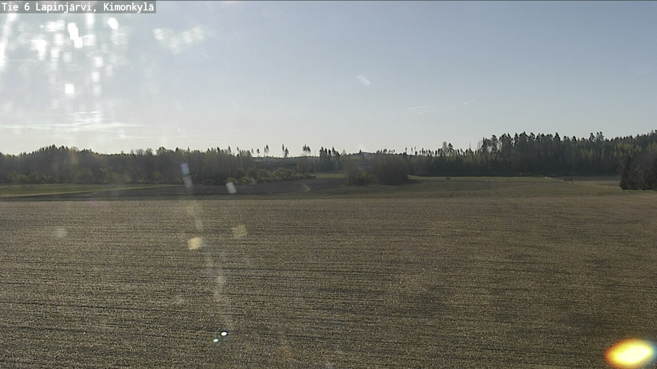 Weather Camera Image Road 6 Lapinjärvi, Kimonkylä, Lapinjärvi, Uusimaa