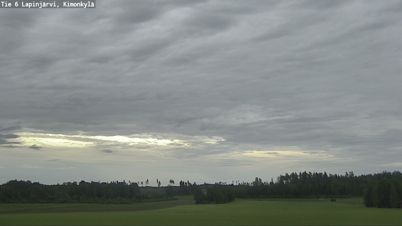 Weather Camera Image Väg 6 Lapinjärvi, Kimoböle, Lapinjärvi, Uusimaa