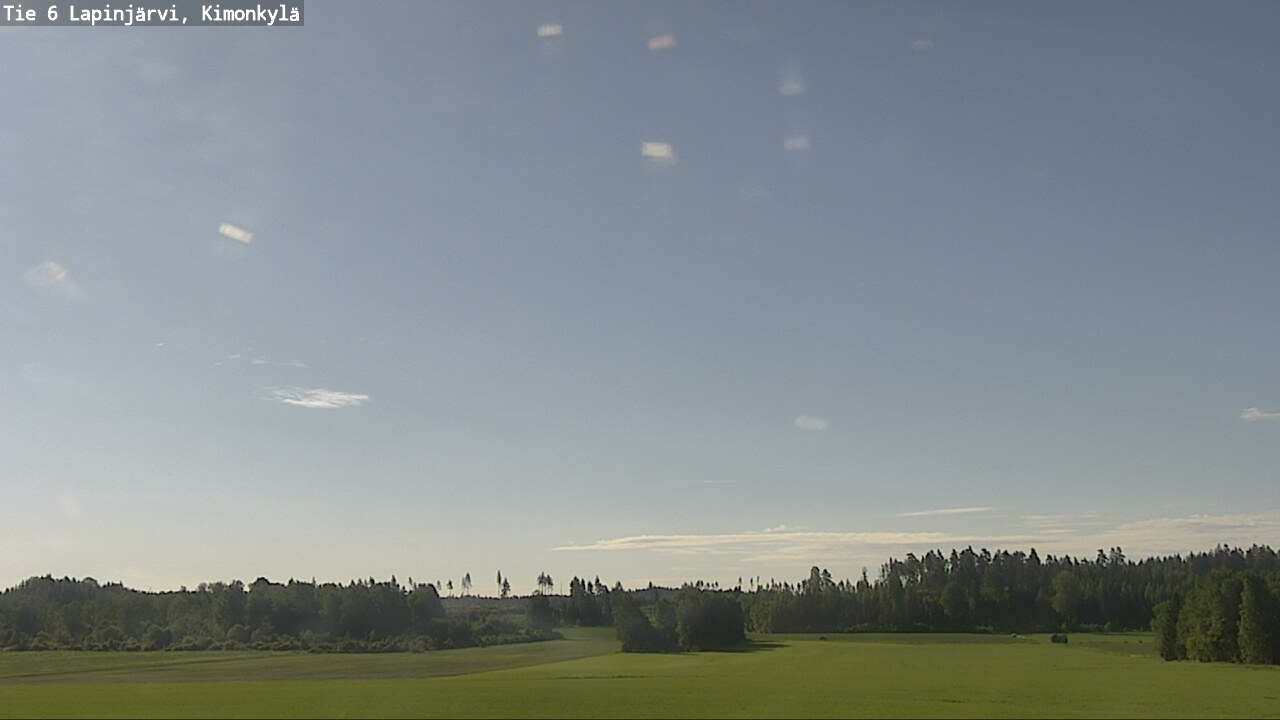 Weather Camera Image Väg 6 Lapinjärvi, Kimoböle, Lapinjärvi, Uusimaa