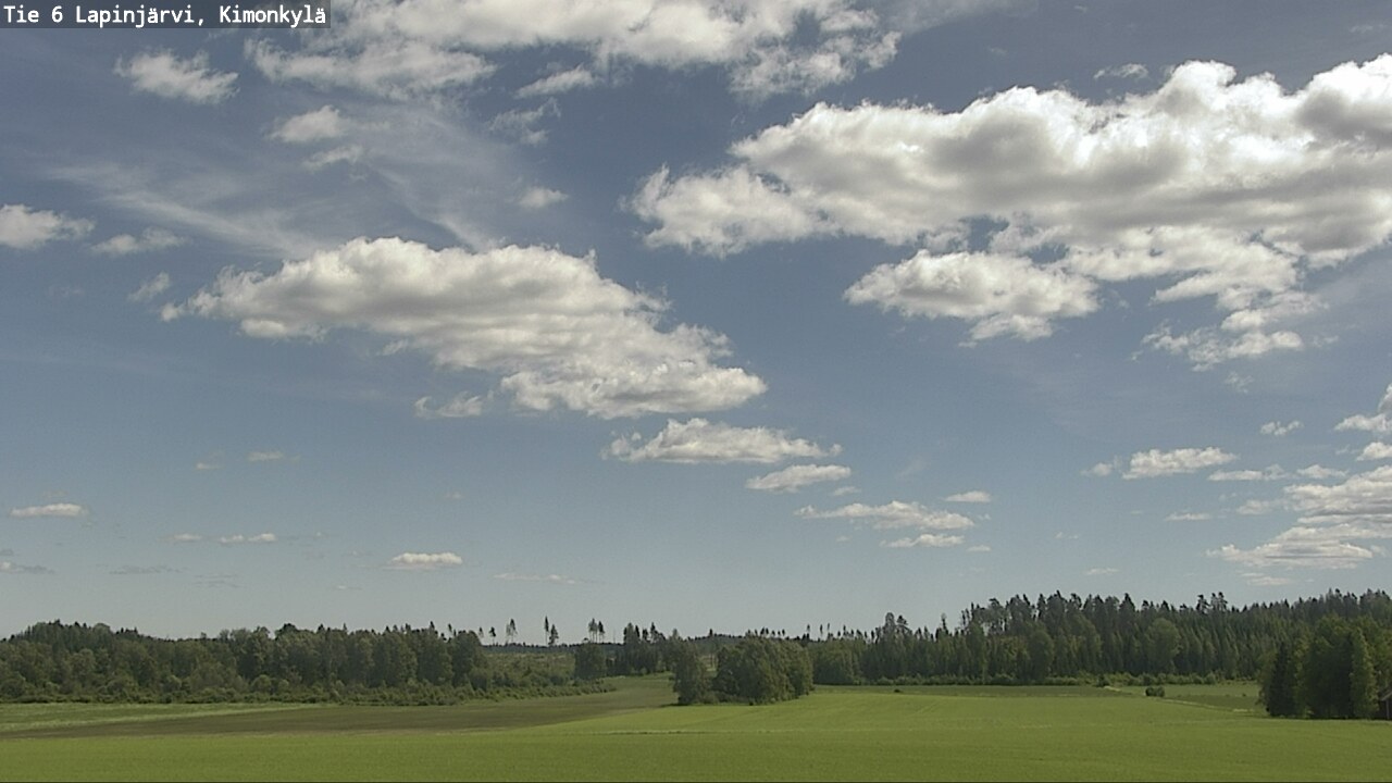 Weather Camera Image Väg 6 Lapinjärvi, Kimoböle, Lapinjärvi, Uusimaa