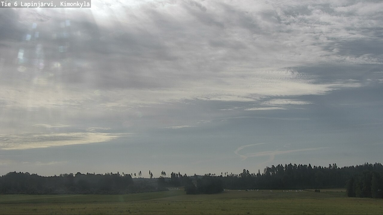 Weather Camera Image Väg 6 Lapinjärvi, Kimoböle, Lapinjärvi, Uusimaa