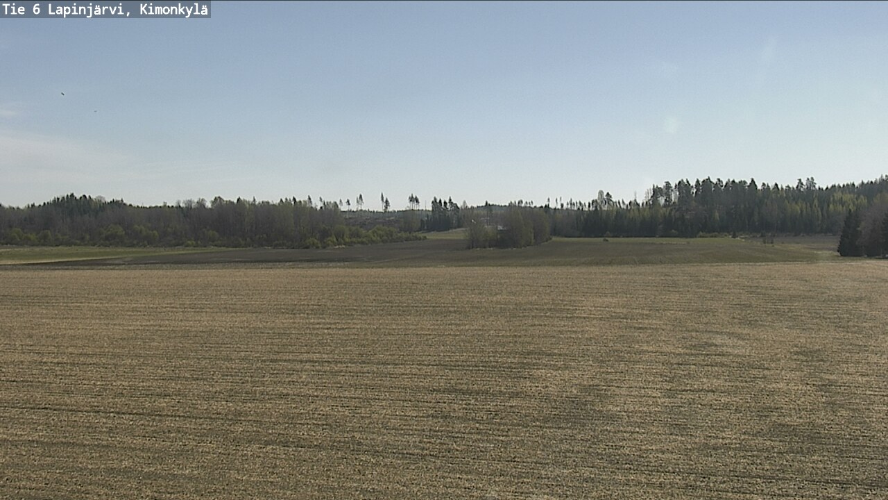Weather Camera Image Väg 6 Lapinjärvi, Kimoböle, Lapinjärvi, Uusimaa
