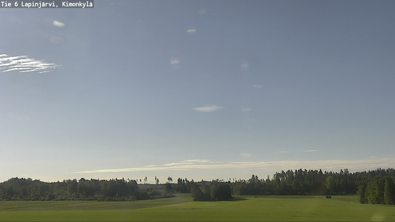 Weather Camera Image Väg 6 Lapinjärvi, Kimoböle, Lapinjärvi, Uusimaa