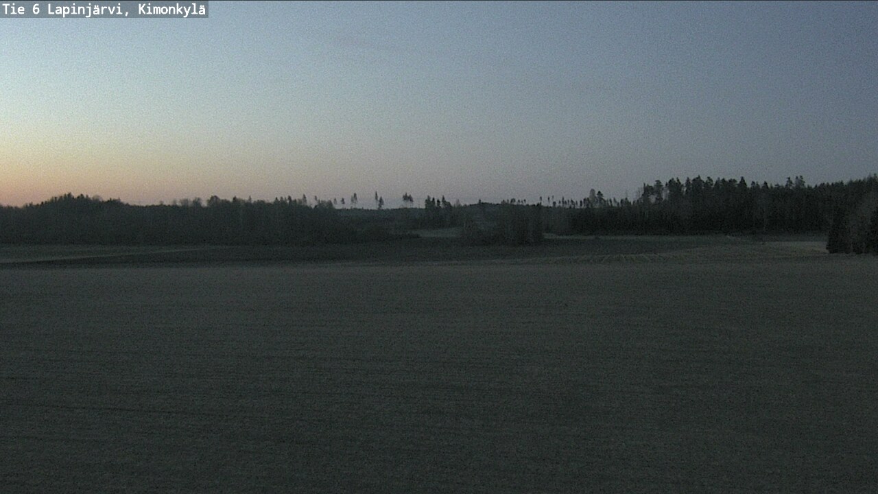 Weather Camera Image Road 6 Lapinjärvi, Kimonkylä, Lapinjärvi, Uusimaa
