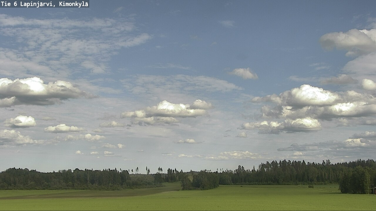 Weather Camera Image Väg 6 Lapinjärvi, Kimoböle, Lapinjärvi, Uusimaa