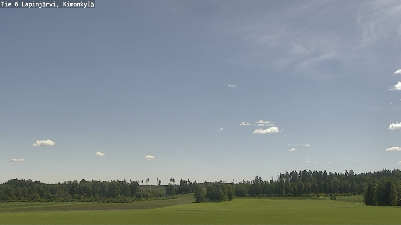 Weather Camera Image Väg 6 Lapinjärvi, Kimoböle, Lapinjärvi, Uusimaa
