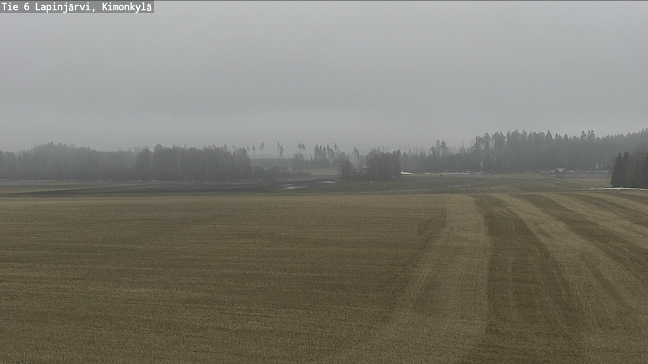 Weather Camera Image Road 6 Lapinjärvi, Kimonkylä, Lapinjärvi, Uusimaa