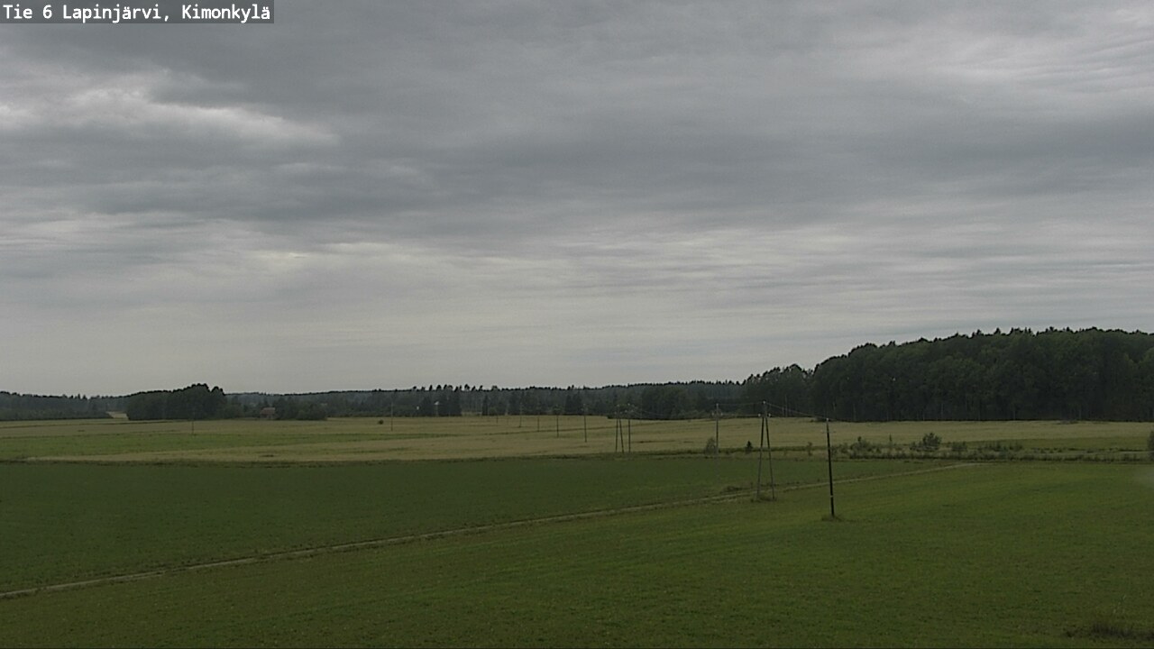Weather Camera Image Road 6 Lapinjärvi, Kimonkylä, Lapinjärvi, Uusimaa
