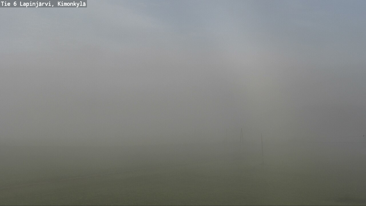 Weather Camera Image Väg 6 Lapinjärvi, Kimoböle, Lapinjärvi, Uusimaa