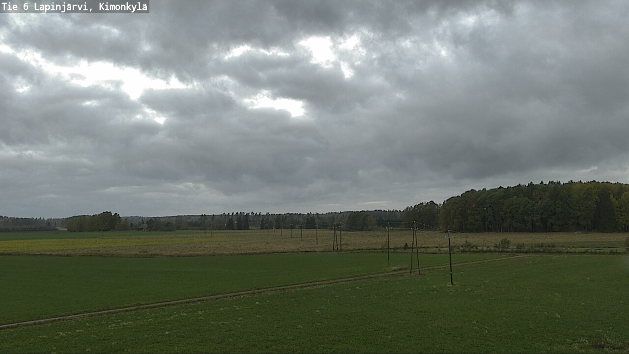 Weather Camera Image Road 6 Lapinjärvi, Kimonkylä, Lapinjärvi, Uusimaa